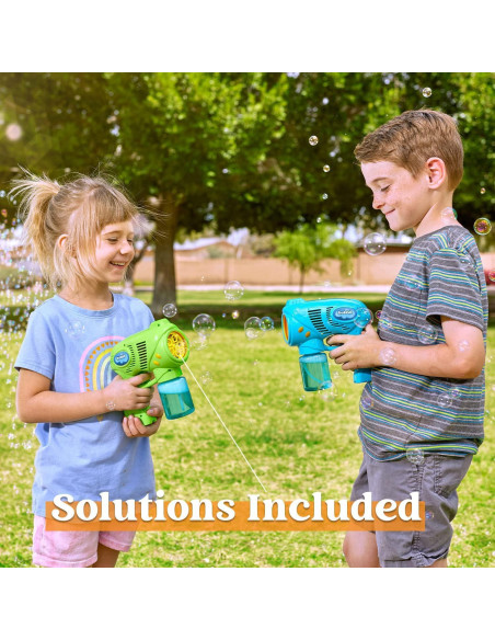 Pistola de Burbuja Joyin con 2 Botellas 148ml para Niños