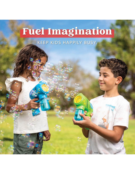 Pistola de Burbuja Joyin con 2 Botellas 148ml para Niños