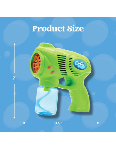 Pistola de Burbuja Joyin con 2 Botellas 148ml para Niños