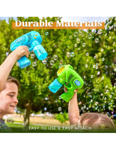 Pistola de Burbuja Joyin con 2 Botellas 148ml para Niños
