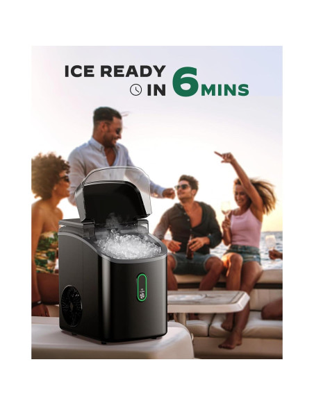 Máquina de Hielo Nugget Silonn SLIM24B 15 kg/24H Autolimpieza