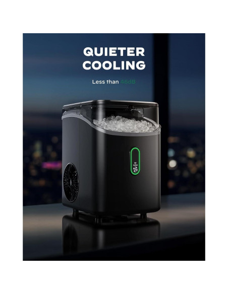 Máquina de Hielo Nugget Silonn SLIM24B 15 kg/24H Autolimpieza