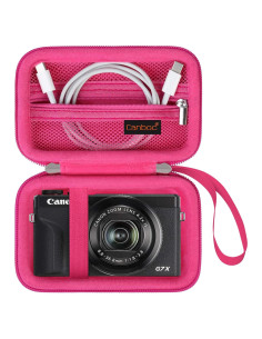 Funda Canboc para Canon PowerShot G7X Mark II/III Roja