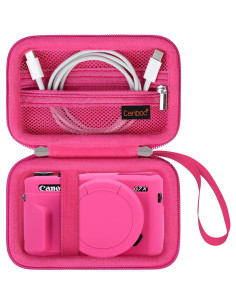 Funda Canboc para Canon PowerShot G7X Mark II/III Roja 2