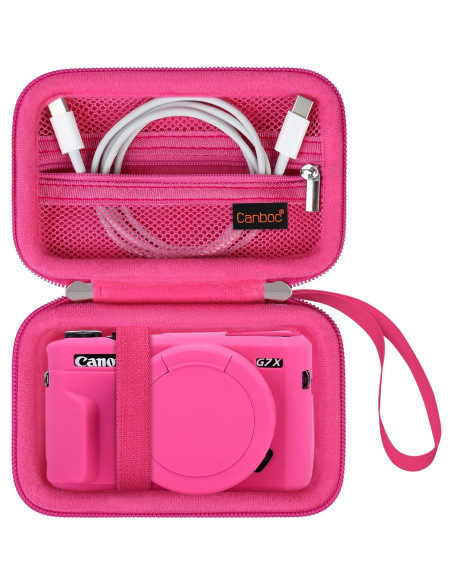 Funda Canboc para Canon PowerShot G7X Mark II/III Roja