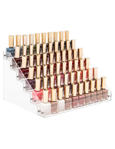 Organizador de Esmaltes de Uñas Benbilry Acrílico 6 Niveles 72 Botellas