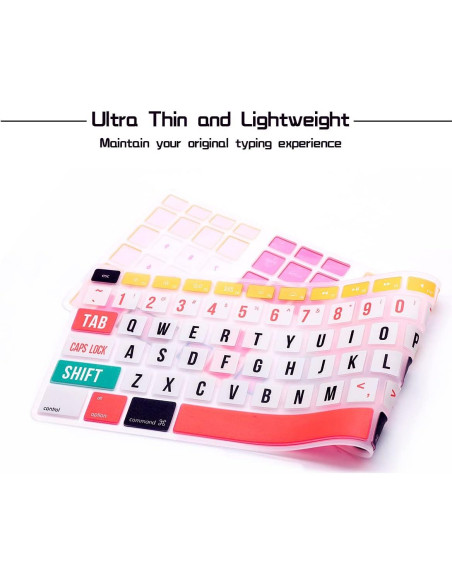 Cubierta de Teclado Silicona HRH A1843 Diseño EE.UU.