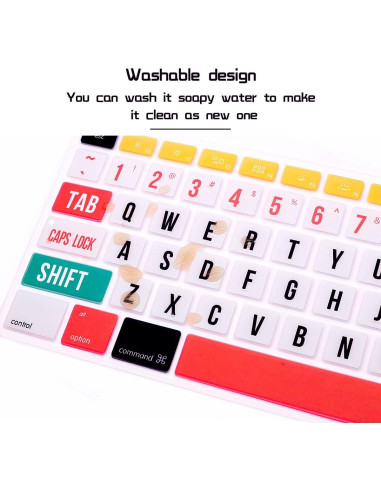 Cubierta de Teclado Silicona HRH A1843 Diseño EE.UU.