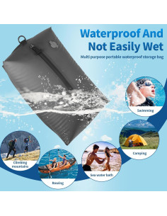 Bolsas de Vacío ANQAROS 1PC+Bomba Impermeables para Viaje 2