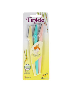 Navaja de Cejas Dorco Tinkle - 3 Unidades, Seguridad Acero
