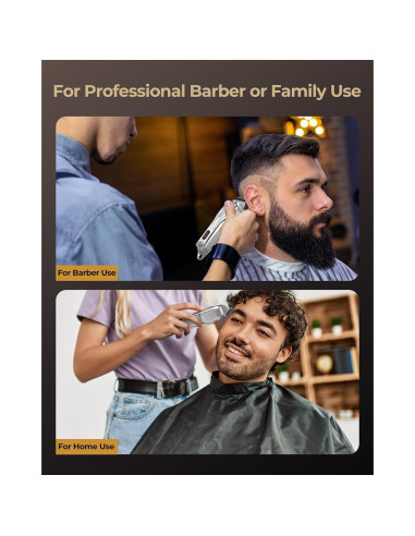 Cortadora de Cabello VGRPro Inalámbrica con Pantalla LCD