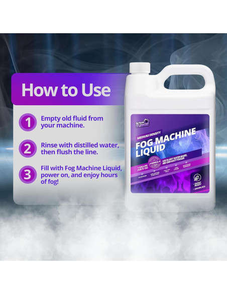 Líquido para Máquina de Niebla - 1 Galón - Densidad Media