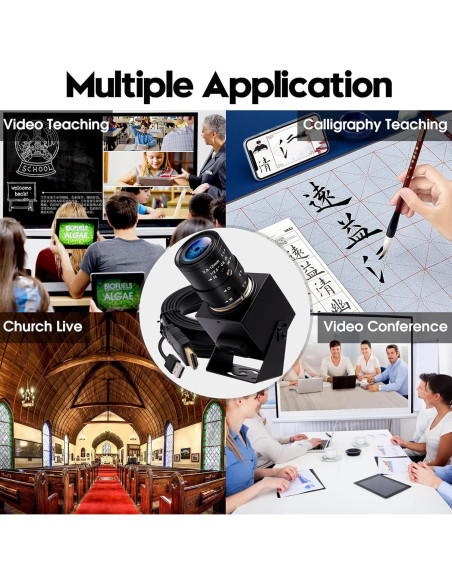 Cámara IFWATER USB 4K 30FPS con Zoom Óptico 4X