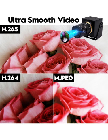 Cámara IFWATER USB 4K 30FPS con Zoom Óptico 4X
