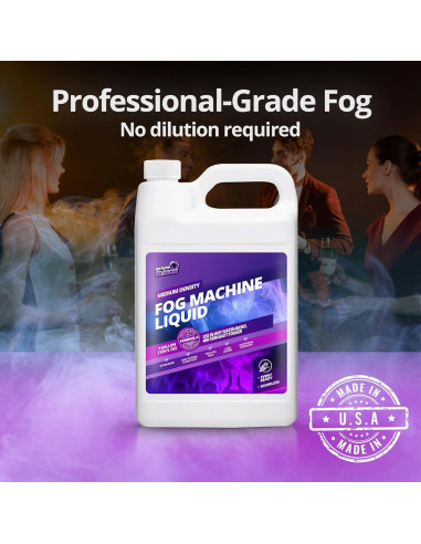 Líquido para Máquina de Niebla - 1 Galón - Densidad Media