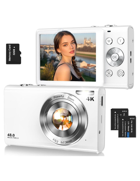 Cámara Digital Lecnippy DC402 48MP 4K Zoom 16X Compacta