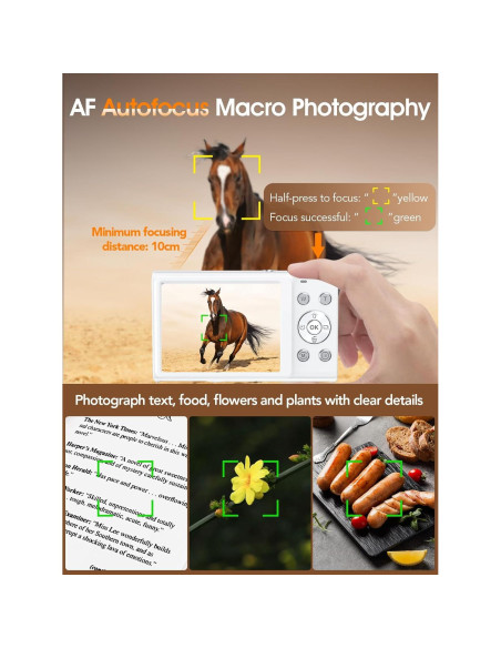 Cámara Digital Lecnippy DC402 48MP 4K Zoom 16X Compacta