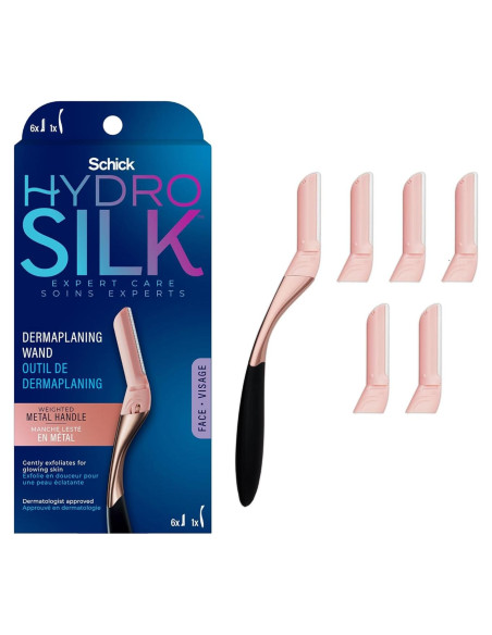 Afeitadora de Dermaplaning Schick Hydro Silk con 6 Repuestos