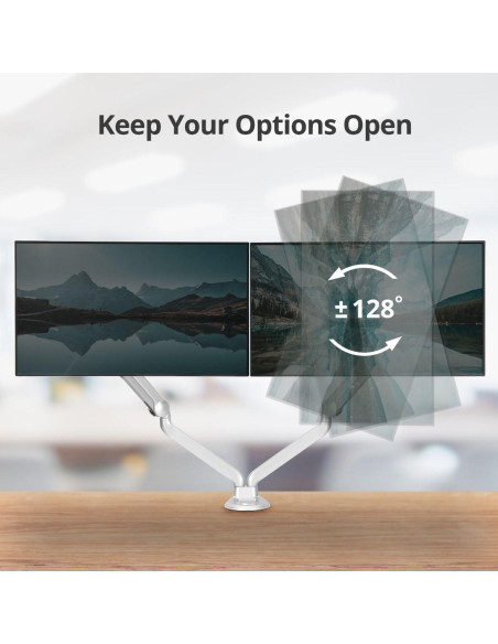 Soporte Doble Monitor SIIG CE-MT3X11-S1, hasta 32"