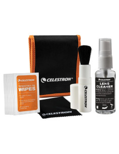 Kit de limpieza de lentes Celestron 10 toallitas y líquido
