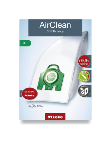 Bolsas de Aspiradora Miele AirClean 3D Eficiencia U - 4 Pzas