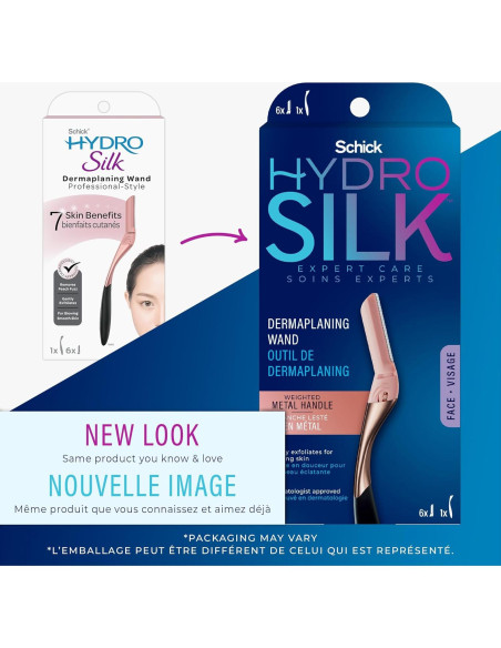 Afeitadora de Dermaplaning Schick Hydro Silk con 6 Repuestos