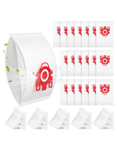 20 Bolsas de Aspiradora FJM AirClean 3D para Miele