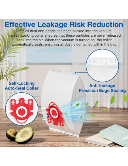 20 Bolsas de Aspiradora FJM AirClean 3D para Miele