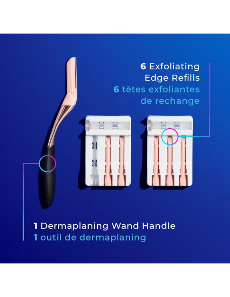 Afeitadora de Dermaplaning Schick Hydro Silk con 6 Repuestos