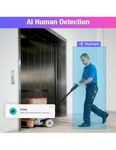 Grabador NVR Fuers 8CH 4K 1TB PoE Seguridad 24/7