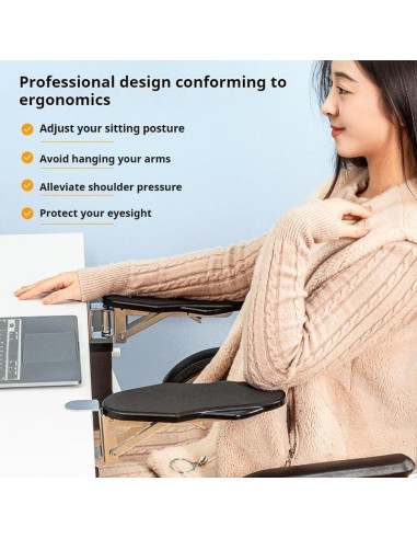 Reposabrazos Ergonómico Miocololy Ajustable para Escritorio