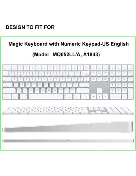 Cubierta de Teclado ProElife para Apple Magic Azul Ombre