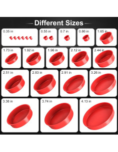 Kit de tapones de capó TUIREL 23 piezas para pruebas de fugas 2