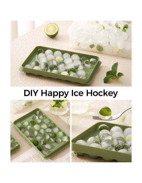 Bandeja de Hielo Avirho 62 Bolas Redondas Apilables