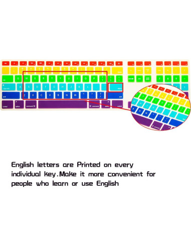 Cubierta de Silicona HRH Arcoíris para Teclado iMac A1243