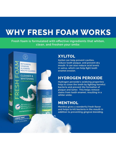 Espuma Limpiadora Pop On Fresh Foam 50ml Menta Blanqueante