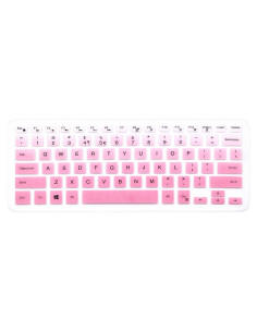 Funda de Teclado Silicona Rosa Ombre para Dell Inspiron 13 15