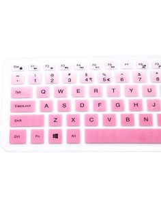 Funda de Teclado Silicona Rosa Ombre para Dell Inspiron 13 15 2