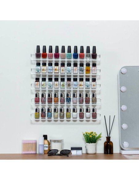 Estanterías de Acrílico Transparente MyGift 42 cm Juego de 5