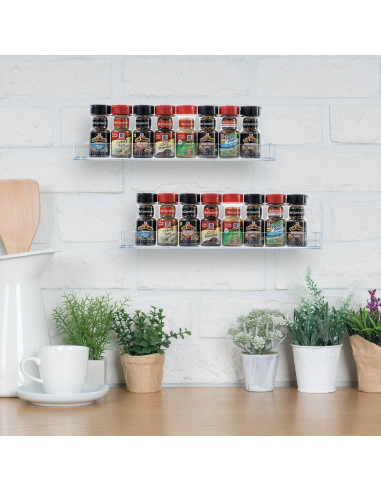 Estanterías de Acrílico Transparente MyGift 42 cm Juego de 5