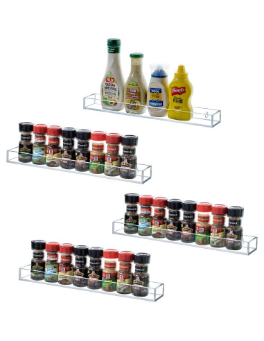 Estanterías de Acrílico Transparente MyGift 42 cm Juego de 5