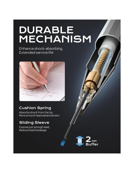 Lápiz Mecánico Nicpro MB1000 0.7mm con Estuche y Repuestos