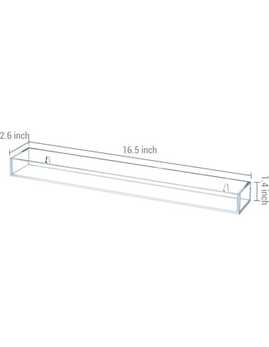 Estanterías de Acrílico Transparente MyGift 42 cm Juego de 5