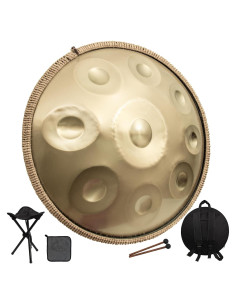 Tambor Handpan LOMUTY 55.88 cm D Menor 9 Notas Oro