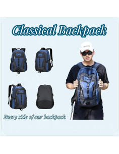 Mochila Escolar VIDOSCLA Azul Profundo 32x19x46cm 27.9L 2