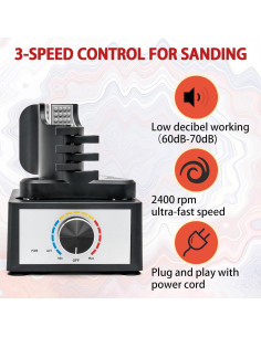 Mini Mezclador Vortex YZCHAIN 10-100ml 3 Velocidades Portátil 2