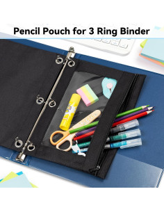 Estuche V-Opitos Rosa 2p para Carpeta 3 Anillas con Cremallera 2