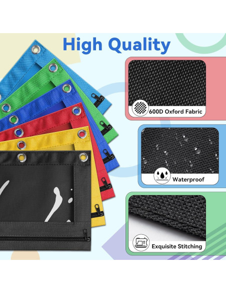 Estuche V-Opitos Rosa 2p para Carpeta 3 Anillas con Cremallera