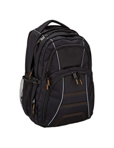 Mochila Amazon Basics para Laptop 17" Negra - Escuela y Trabajo