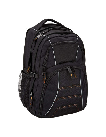 Mochila Amazon Basics para Laptop 17" Negra - Escuela y Trabajo
